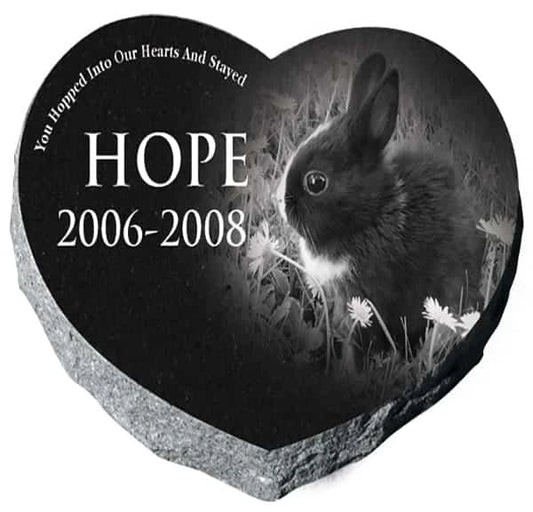 Heart Paw Garden Stone