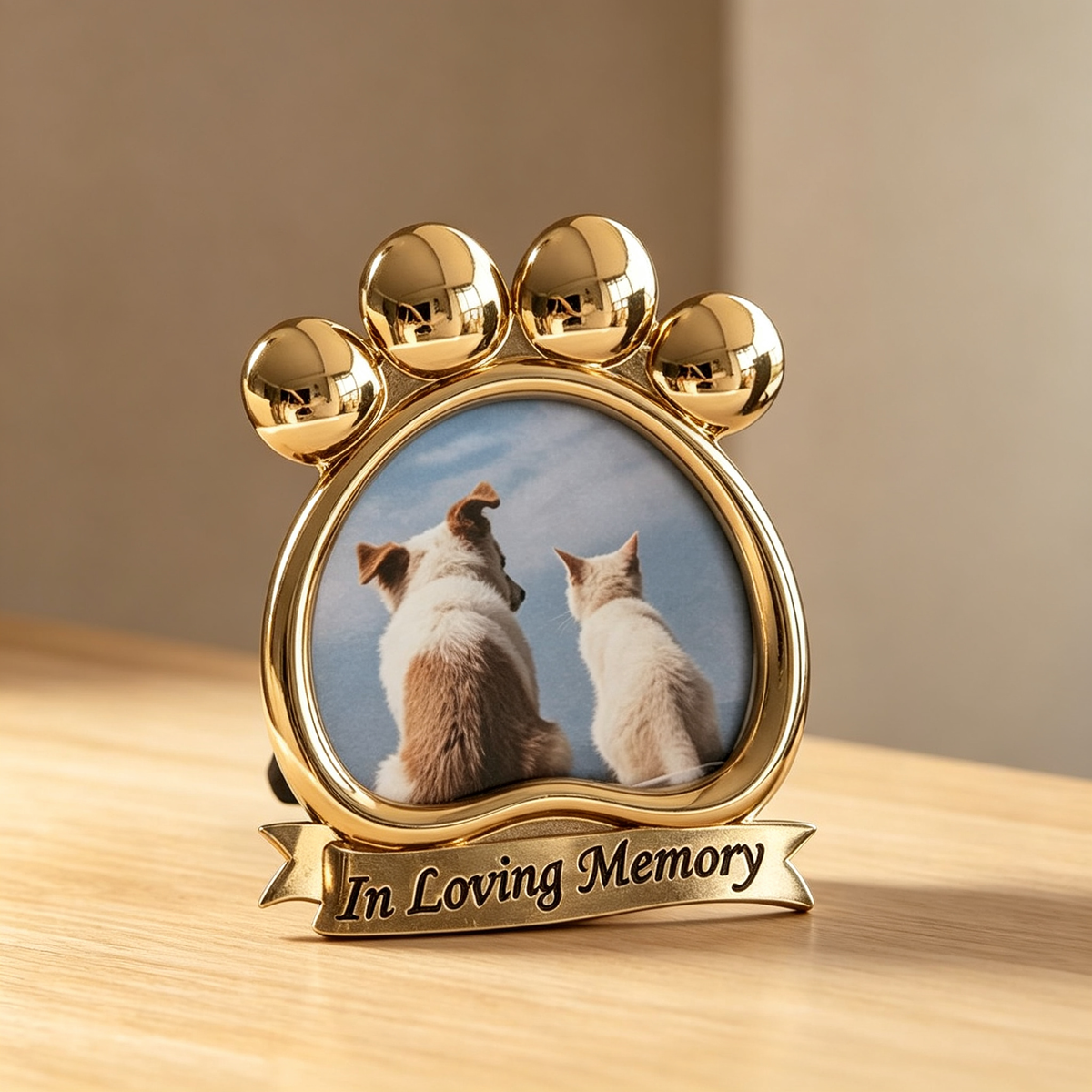 Cute kitten paw photo frame